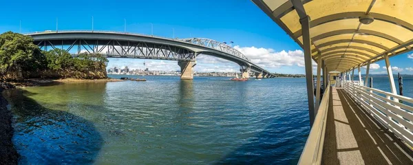 Harbor Bridge Skyline Auckland North Island New Zealand Oceania — Stockfoto