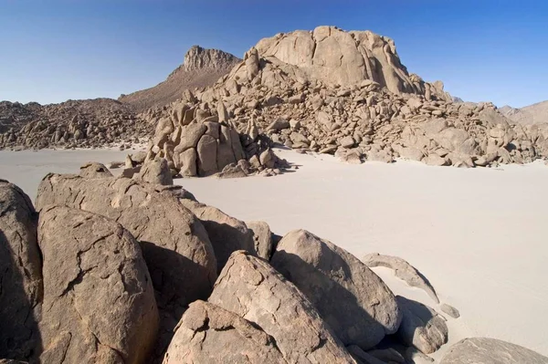 Rock Formations Jebel Uweinat Jabal Awaynat Libya Africa — ストック写真