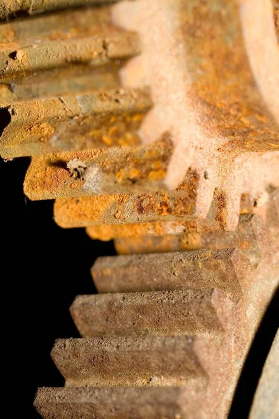Rusty Cogwheel Close View — стоковое фото