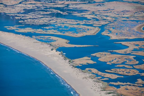 Iztuzu Sahili Dalyan Nehri Deltası Dalyan Mugla Türkiye Asya — Stok fotoğraf