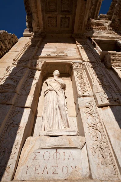 Biblioteca Celso Antiguo Edificio Éfeso Esmirna Turquía Asia — Foto de Stock
