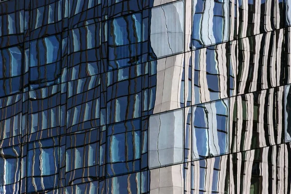 Фасад Стекла Мбаппе Финансовый Район Вестенд Франкфурт Майне Гессен Германия — стоковое фото