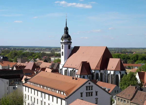 Kościół Ewangelicki Mariena Luther Trail Torgau Saksonia Niemcy Europa — Zdjęcie stockowe