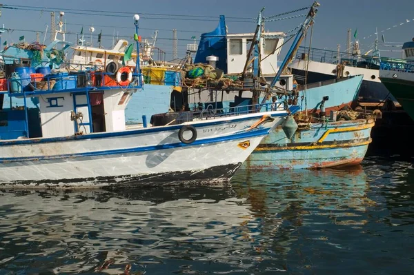 Fishing Boats Harbour Tripoli Libya Africa — Stockfoto