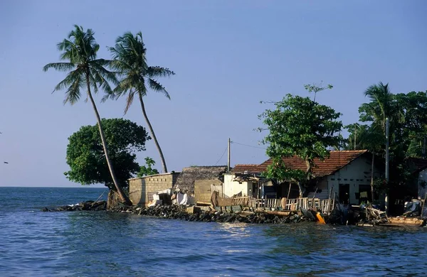 Oruvas Boat Sailing Coast Negombo Sri Lanka Asia — Photo