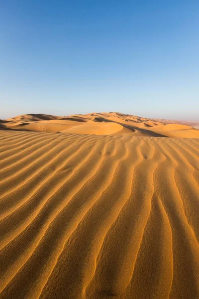 Piaszczyste Wydmy Rub Khali Lub Empty Quarter Zjednoczone Emiraty Arabskie — Zdjęcie stockowe