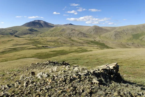Saylyugem Mountains Chuya Steppe Altai Republic Siberia Russia Asia Europe — Stockfoto