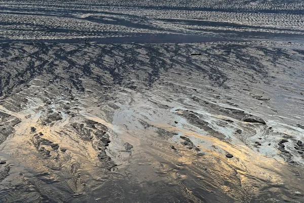 Stream Running Mud Flats Turnagain Arm Cook Inlet Alaska Usa — Stock Photo, Image