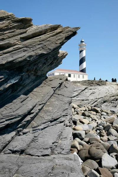 Cap Favaritx Lighthouse Cap Favaritx Cap Favaritx Minorca Balearic Islands — Stockfoto