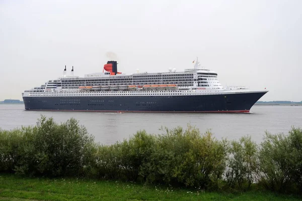 Queen Mary Elbe River Lower Saxony Germany Europe — ストック写真