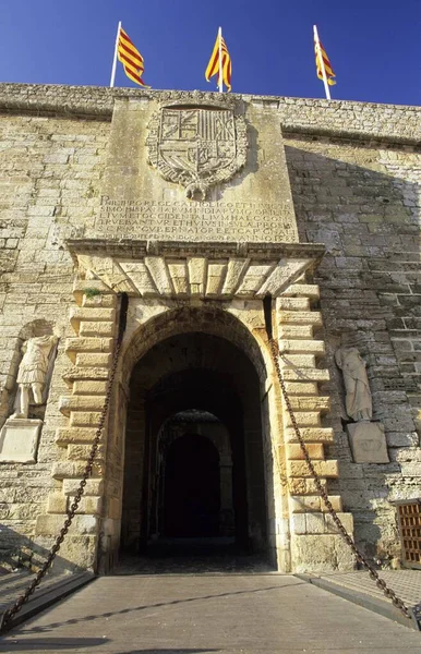 City Gate Portal Ses Taules Dalt Vila — ストック写真