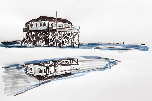 Stilts Beach Peter Ording North Frisia Schleswig Holstein North Germany — Stock fotografie