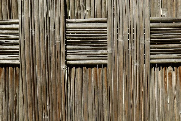 Detalhe Tiro Parede Bambu Japonês Japão Ásia — Fotografia de Stock