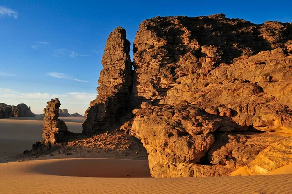 Zandsteen Rotsformatie Tikobaouine Tassili Ajjer National Park Unesco World Heritage — Stockfoto