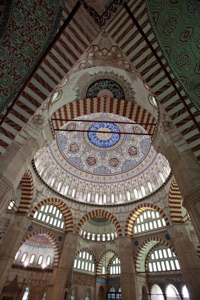 Turkey Edirne Interior View Selimiye Mosque Unesco World Heritage Site — Foto de Stock
