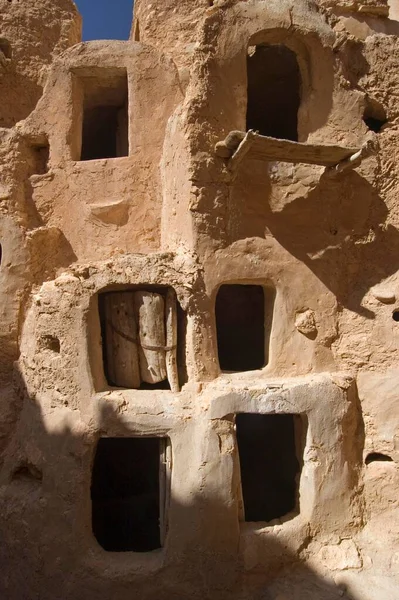 Storage Rooms Ghorfas Nalut Nafusah Mountains Libya Africa — Stock Fotó