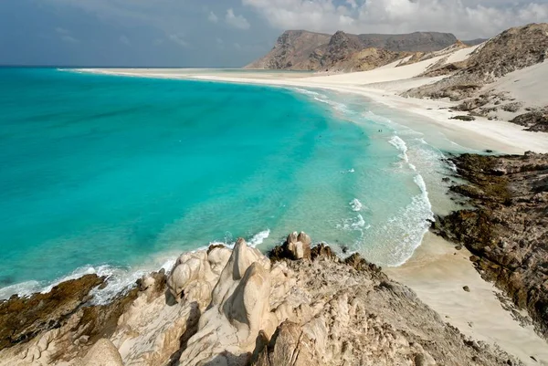 Baía Qalansiyah Ilha Socotra Património Mundial Unesco Iémen Ásia — Fotografia de Stock