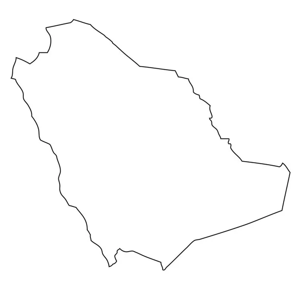 Outline Map Saudi Arabia — ストック写真