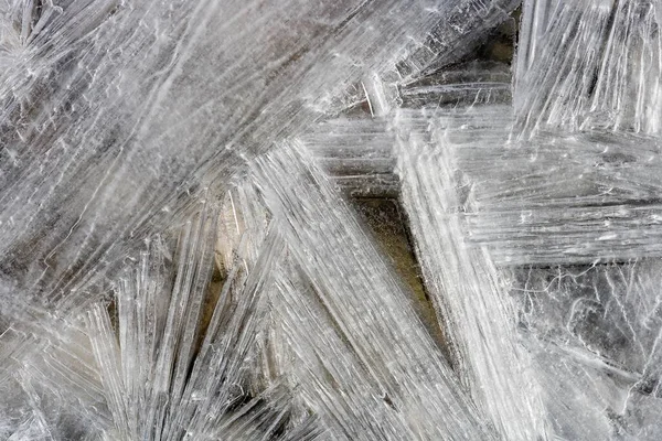 Frozen Creek Ice Crystals — Stockfoto
