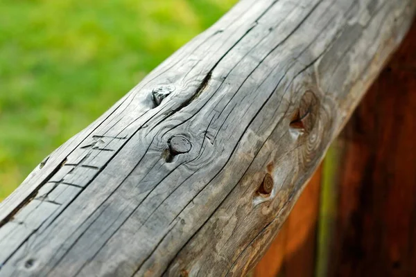 Wooden Balustrade Close View — Foto de Stock