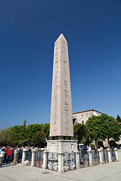 Der Obelisk Des Theodosius Türkisch Dikilitas Ist Der Altägyptische Obelisk — Stockfoto