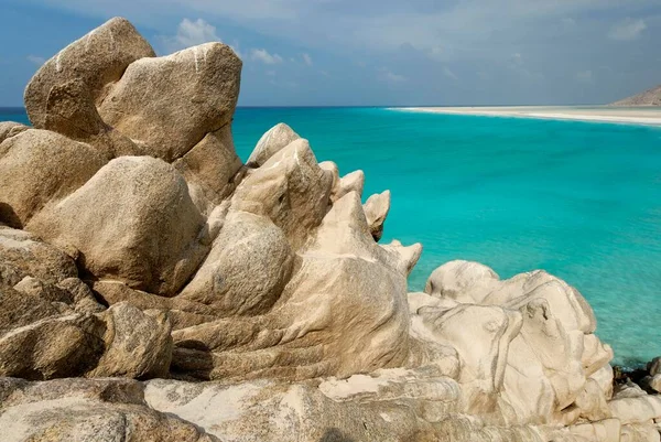 Qalansiyah Baai Socotra Eiland Unesco World Heritage Site Jemen Azië — Stockfoto