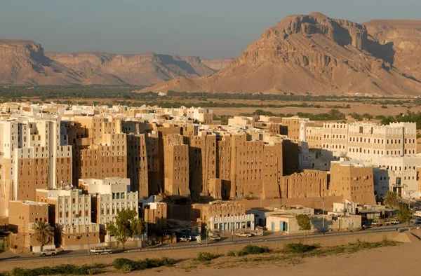 View Old Town Shibam Wadi Hadramaut Yemen Asia — Stock Photo, Image
