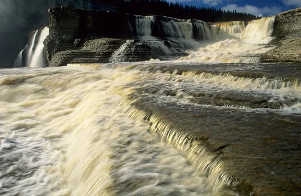 Louise Falls Hay River Northwest Territories Canada North America — стокове фото