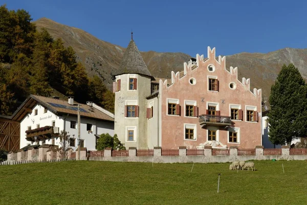 Mountain Village Plawenn Piavenna Vinschgau Bolzano Bozen Alto Adige Italy — Stock Photo, Image