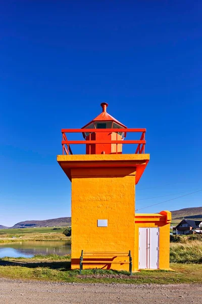 Lighthouse Svalbarseyri Iceland Europe — Foto de Stock