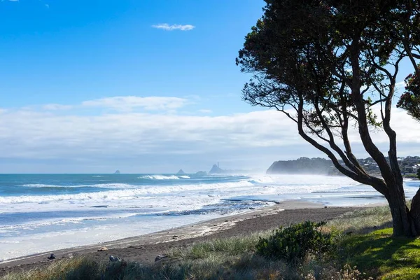 Beach Surf Views New Plymouth Oakura Taranaki Region New Zealand — Stok fotoğraf