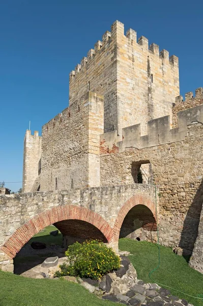 Jorge Castle Castelo Lizbon Portekiz Avrupa — Stok fotoğraf