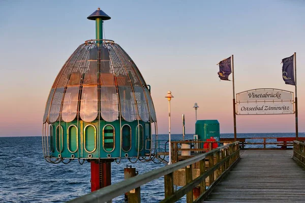 Vinetabrcke Submarine Gondola Beach Baltic Seaside Resort Zinnowitz Zinnowitz Mecklenburg — Stock Photo, Image