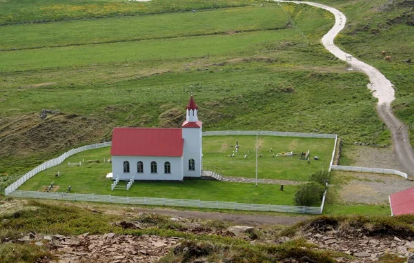 Church Helgafell Iceland Stykkisholmur — Stockfoto