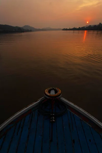 Sunrise River Sungai Mahakam East Kalimantan Borneo Indonesia Asia — Stock Photo, Image