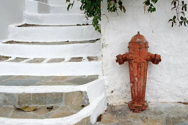Hydrant in Piles, island of Karpathos, Aegean Islands, Dodecanese, Aegean Sea, Greece, Europe