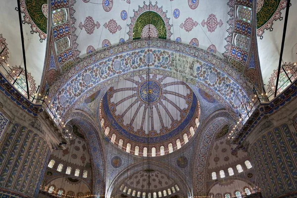 Interior View Sultanahmet Mosque Istanbul Turkey Asia — Photo