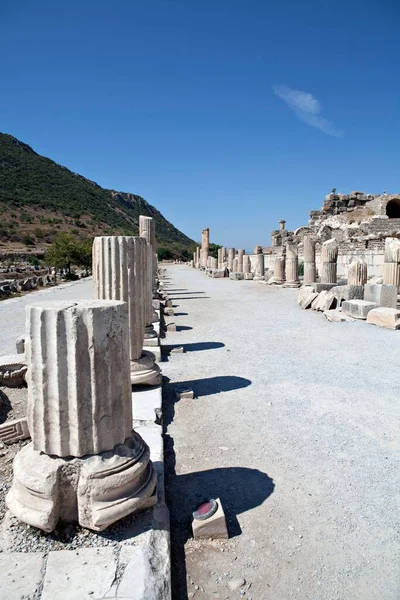 Stoa Basileios Royal Walk Ephesus Izmir Turkey Asia — Stock Fotó