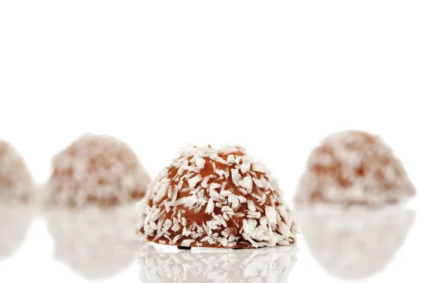 Coconut Chocolate Coated Marshmallow Treats —  Fotos de Stock
