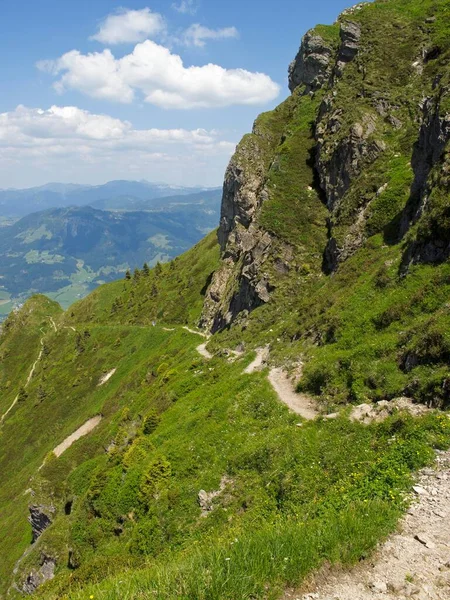 Trail Kitzbueheler Horn Johann Tyrol Austria Europe — Stockfoto