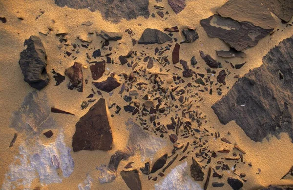 Desert Floor Texture Close View — Stok fotoğraf