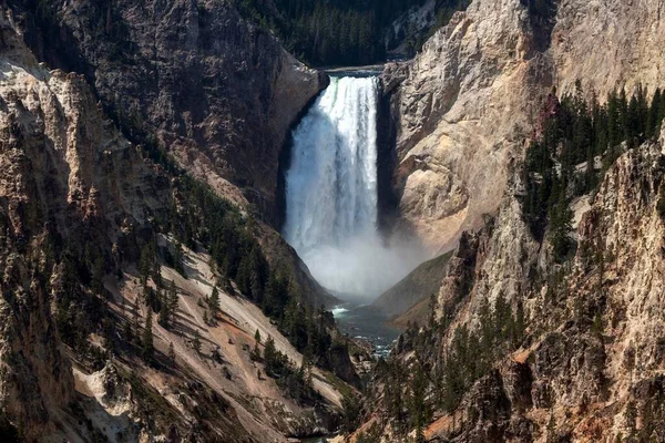 Lower Falls Yellowstone National Park Wyoming Usa North America — Stock Photo, Image