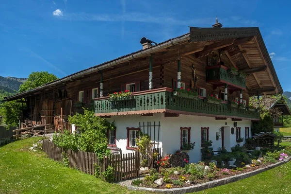 Old Farmhouse Lofer Salzburg State Austria Europe — Stock Photo, Image