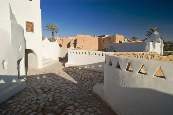 Renoviertes Tuareg Haus Historischen Zentrum Von Ghadames Ghadamis Libyen Unesco — Stockfoto