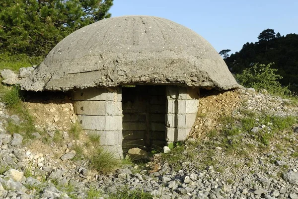 Typical Albanian Bunker Communist Era Albania Europe — Stockfoto