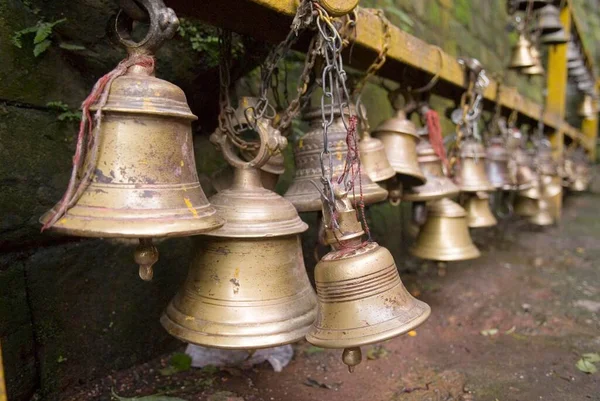 Brass Bell Kali Temple Dakshinkali Kathmandu Valley Nepal Asia — Foto de Stock