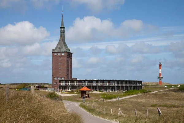 West Tower Youth Hostel New Lighthouse Wangerooge East Frisian Island — Stockfoto