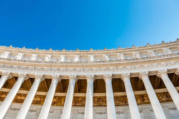 White Columns Colonade Monumento Nazionale Vittorio Emanuele Vittoriano Altare Della — Stockfoto