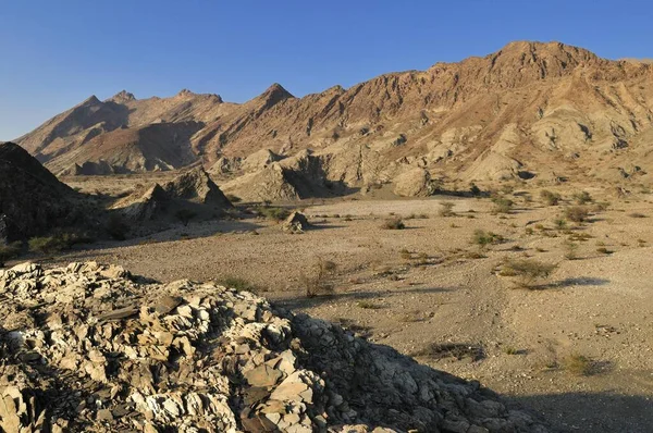 Rocky Desert Landscape Hajar Ash Sharqi Mountains Sharqiya Region Sultanate — 图库照片