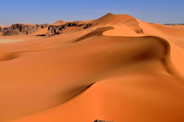 Sand Dunes Ouan Zaouatan Tadrart Tassili Ajjer National Park Unesco — Φωτογραφία Αρχείου